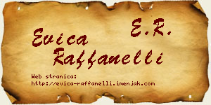 Evica Raffanelli vizit kartica
